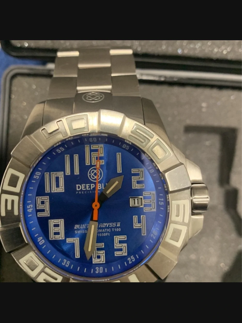 Blue Luminous Dive Watch - Automatic Tritium Illumination